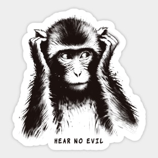 Hear no evil Sticker
